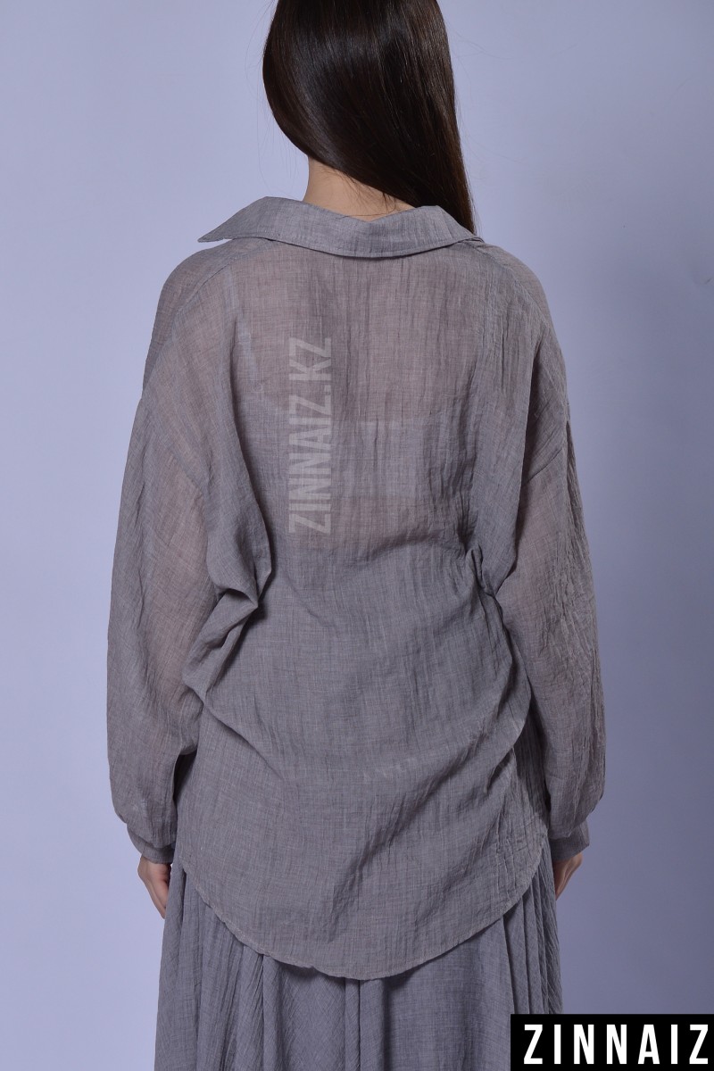 Рубашка марлевка Zinnaiz z3118 grey