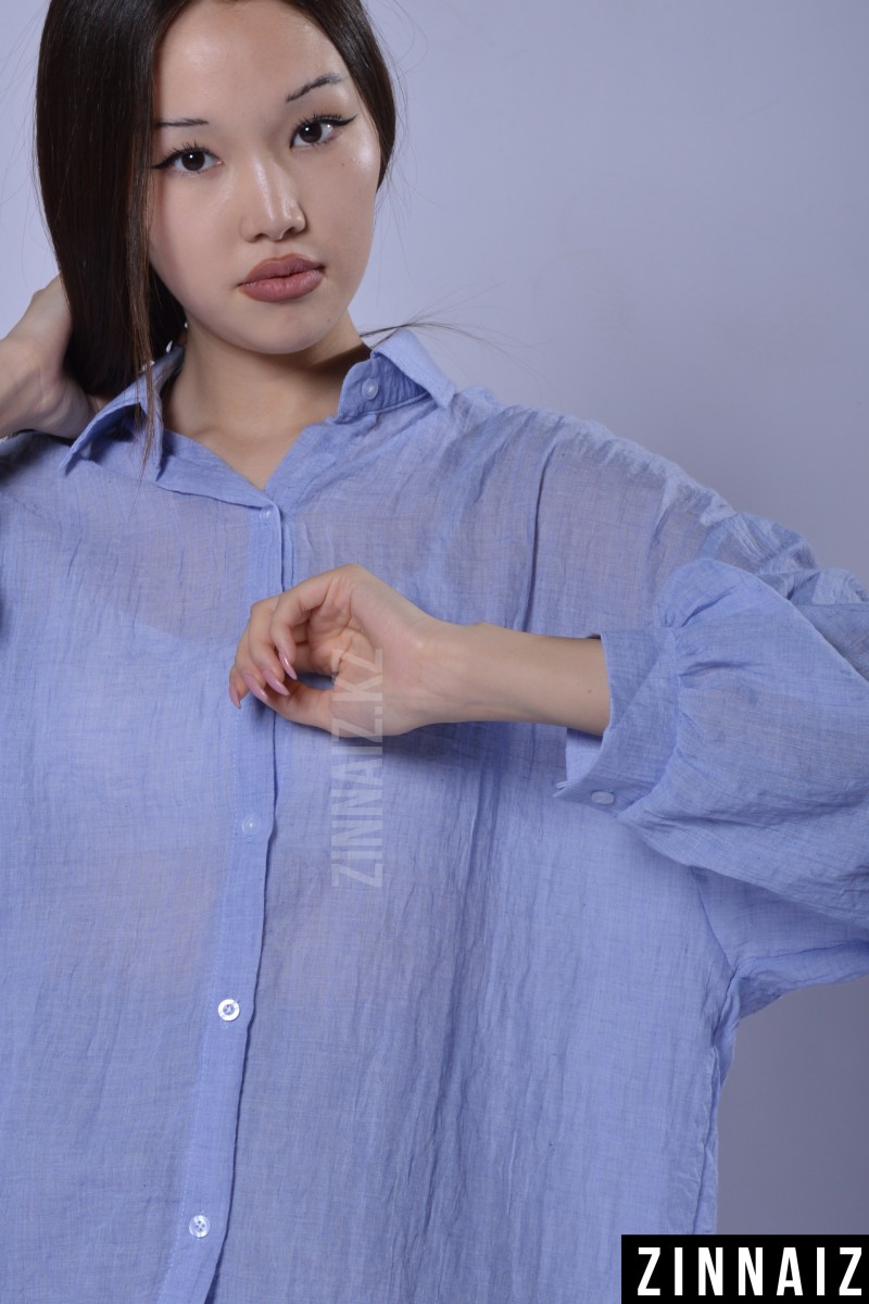 Рубашка марлевка Zinnaiz z3118 blue