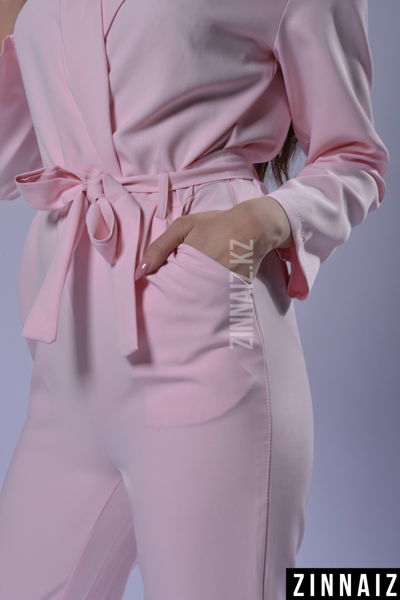 Комбинезон брючный с карманами Zinnaiz zk3105 pink