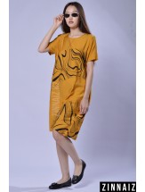 Платье Zinnaiz z3126 оранжевое