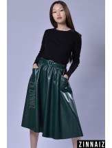 Эко кожа юбка Zinnaiz z1330-ws green